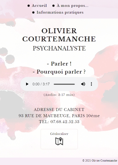 Site vitrine responsive pour indépendant